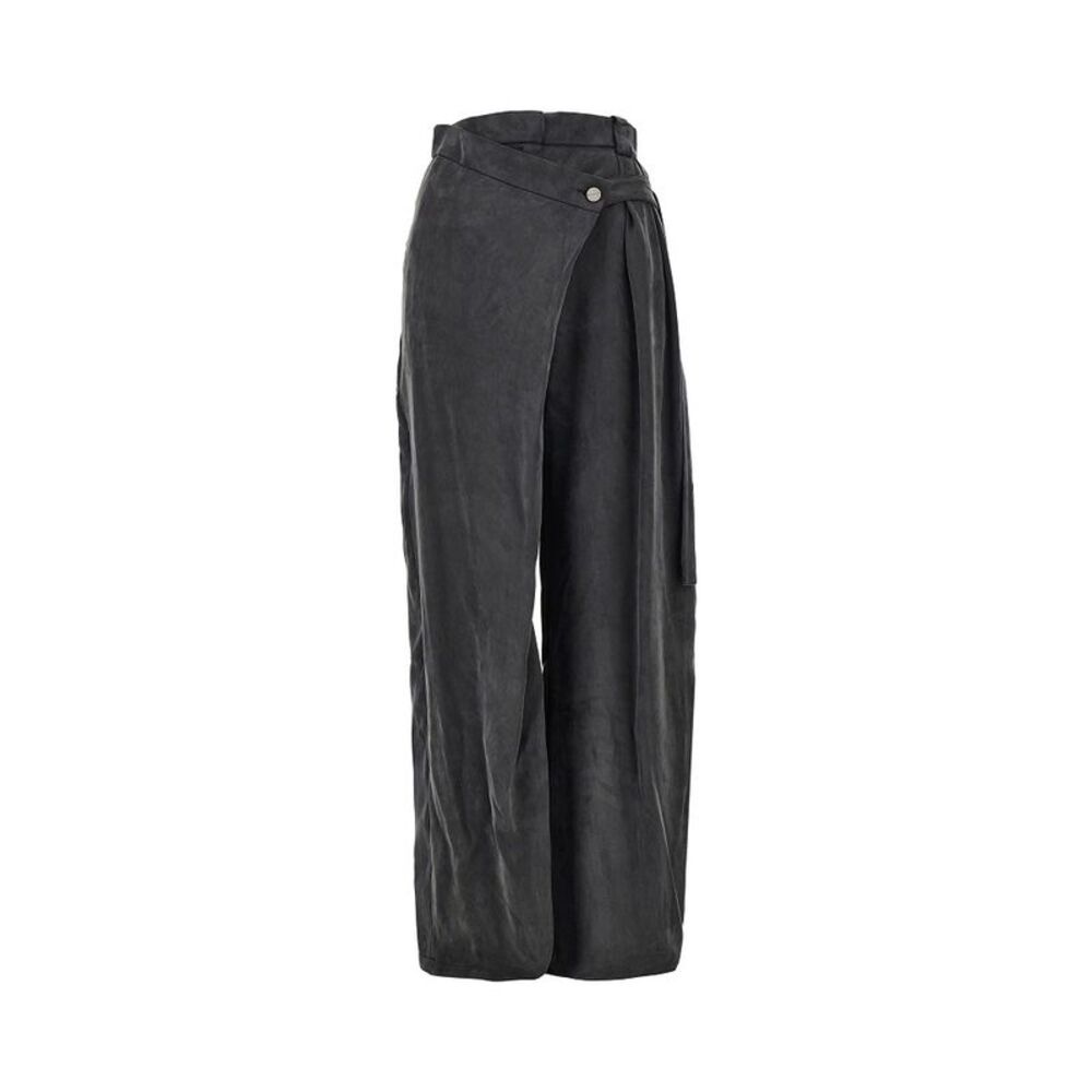 Pinko Women Wrap-Over Twill Pants